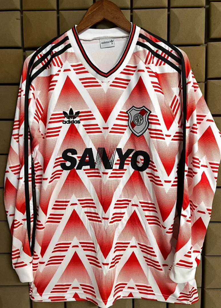 River Plate 1994 Extérieur Maillot Manches Longues — 2