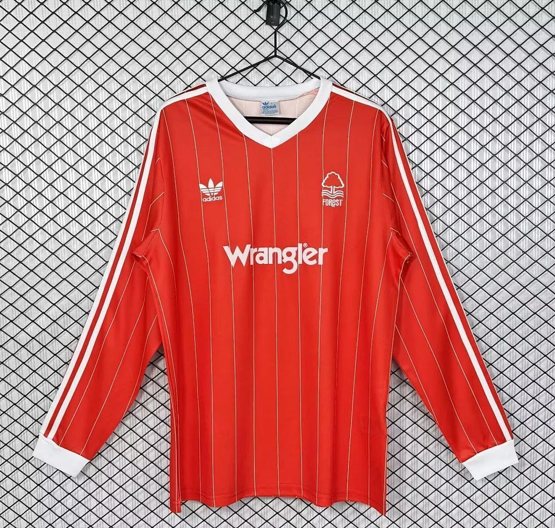 Nottingham Forest 1982/84 Domicile Maillot Manches Longues