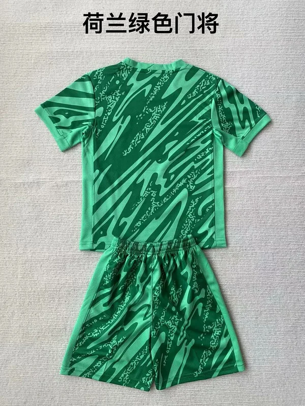Pays-Bas 2024 Gardien Ensemble Enfant Green