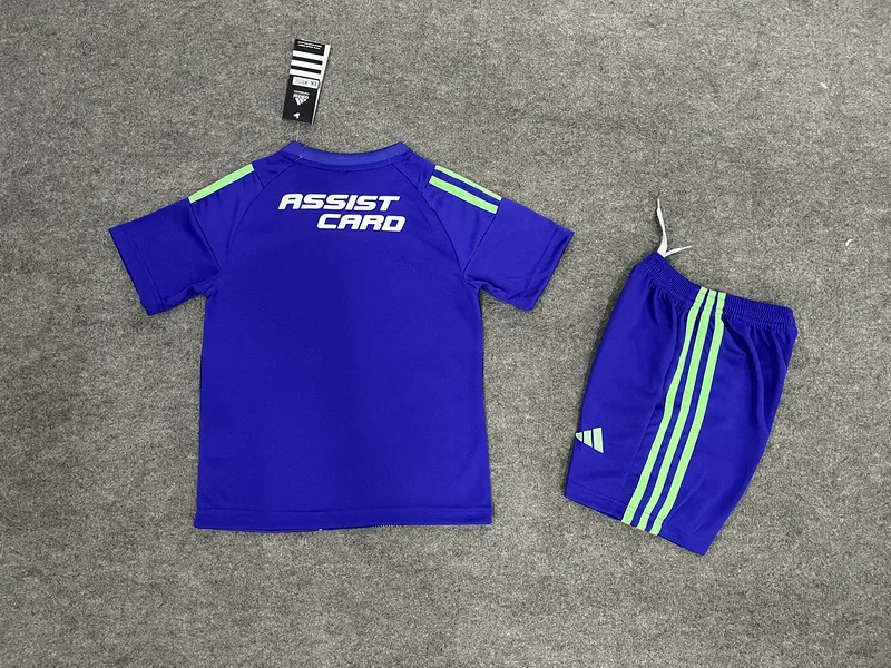 Colo-Colo 2025/26 Goalkeeper Kids Kit Purple — 1