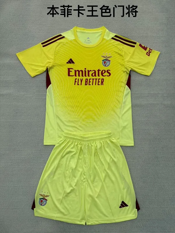 Benfica 2025/26 Torwart Set Kinder Yellow — 2