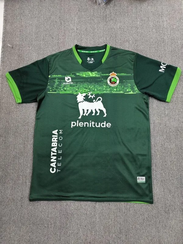 Racing Santander 2025/26 Segunda Equipación Camiseta Manga Corta Dark Green