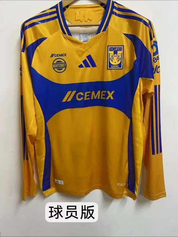 Tigres UANL 2024/25 Domicile Maillot Manches Longues Version Joueur — 2