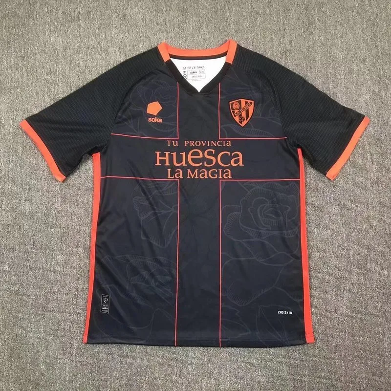 Huesca 2024/25 Third Shirt Short Sleeve Black