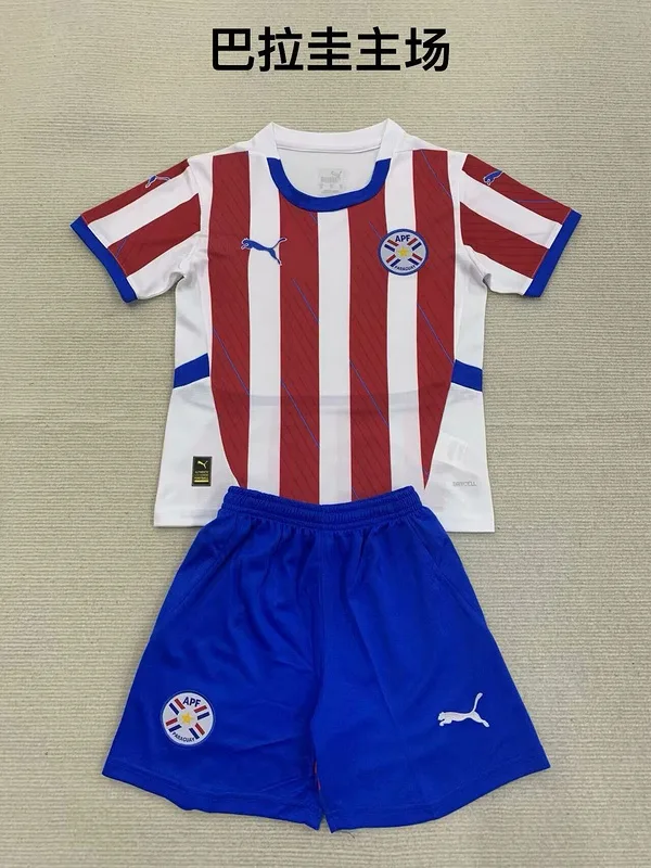 Paraguay 2024/25 Home Kids Kit — 2