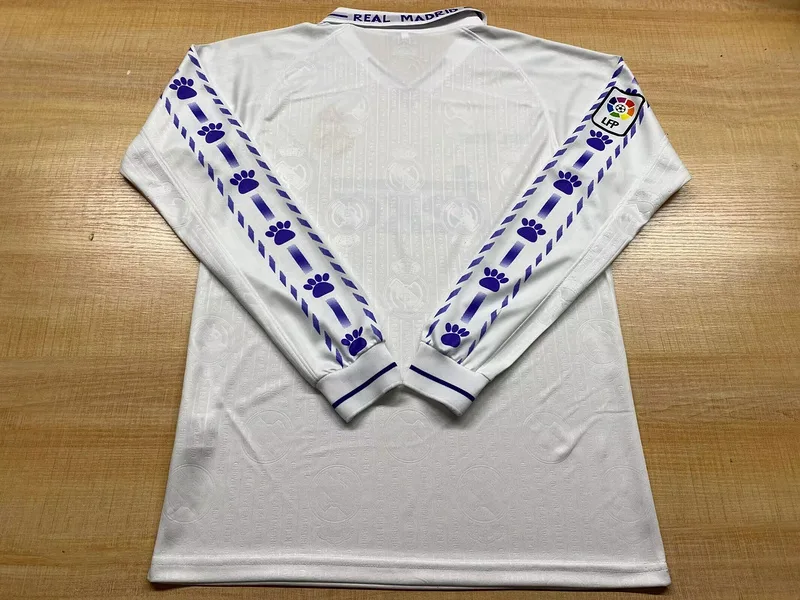 Real Madrid 1996/97 Primera Equipación Camiseta Manga Larga — 2