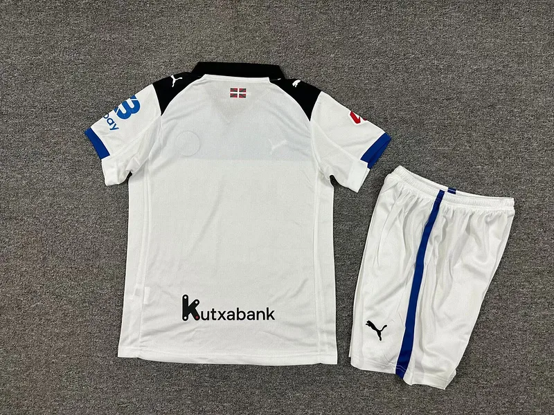 Deportivo Alavés 2025/26 Extérieur Ensemble Enfant White — 2