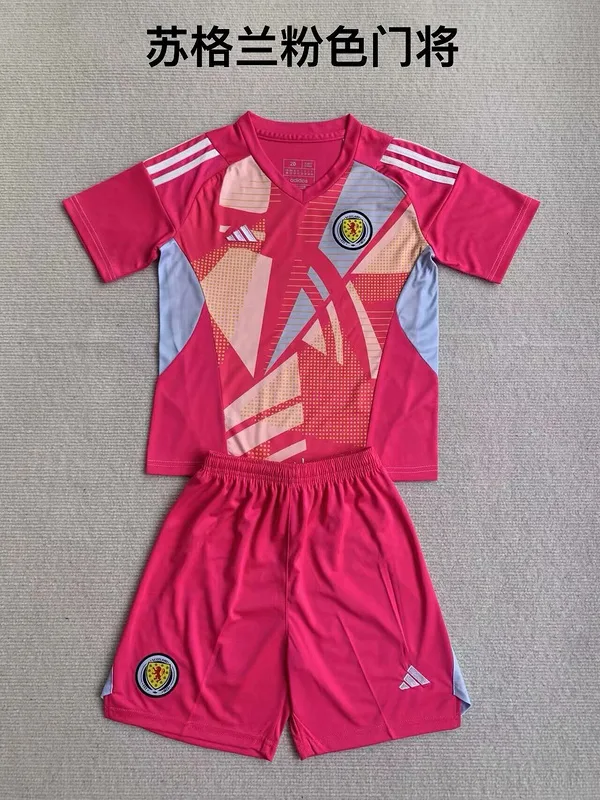 Écosse 2024 Gardien Ensemble Enfant Pink — 2