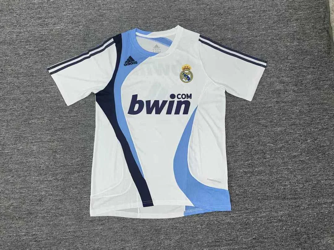 Real Madrid 2007/08 Training Shirt White — 2