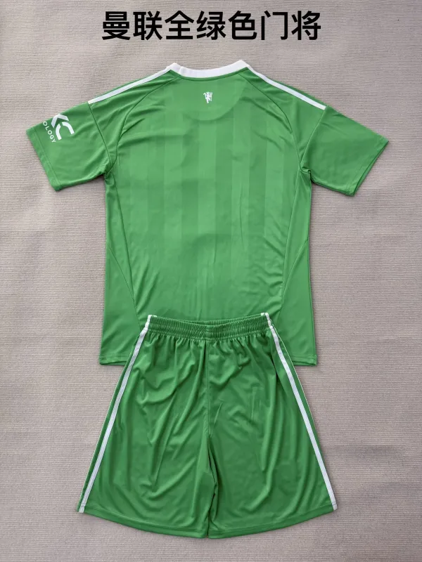 Manchester United 2025/26 Gardien Ensemble Enfant Green — 1