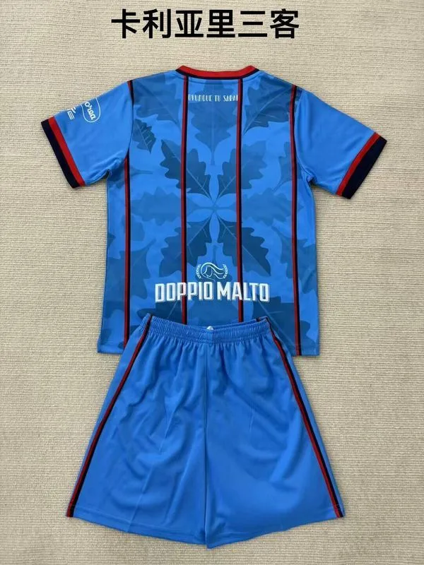 Cagliari 2025/26 Third Ensemble Enfant Blue