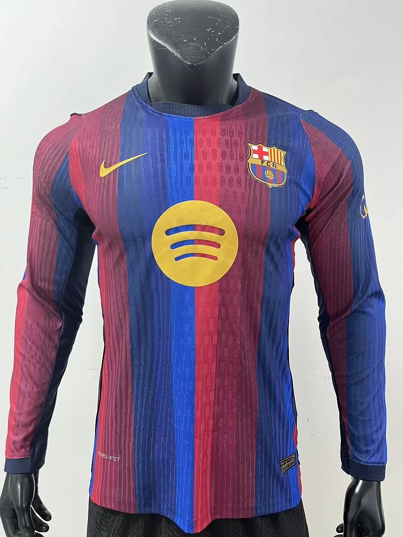 Barcelona 2026/27 Home Shirt Long Sleeve Player Version — 1