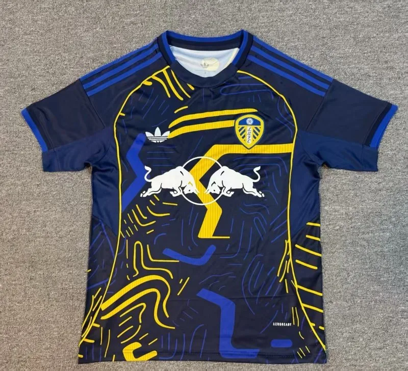 Leeds United 2025/26 Extérieur Maillot Blue — 1