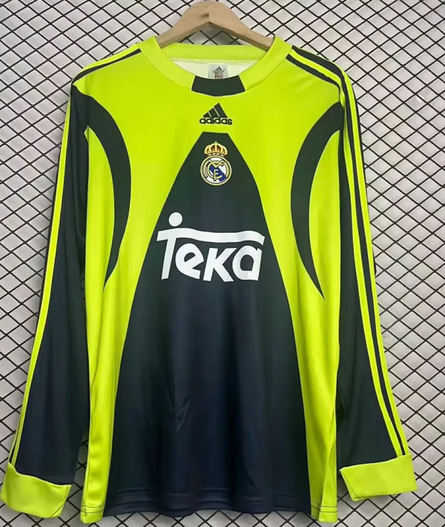 Real Madrid 1999/00 Goalkeeper Shirt Long Sleeve Black — 2