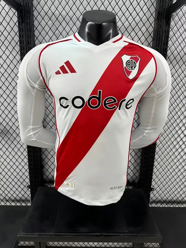 River Plate 2024/25 Home Shirt Long Sleeve Player Version