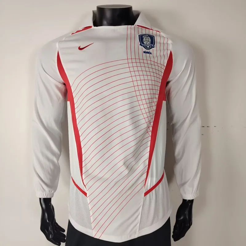 South Korea 2002 Away Shirt Long Sleeve White — 2
