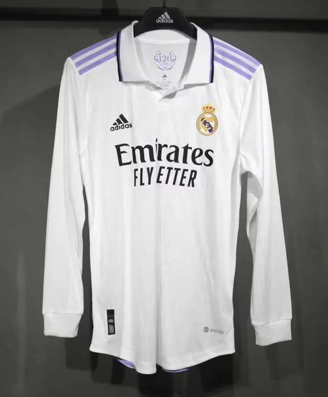 Real Madrid 2022/23 Home Shirt Long Sleeve Player Version