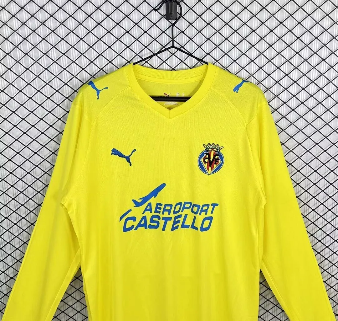 Villarreal 2008/09 Domicile Maillot Manches Longues — 2