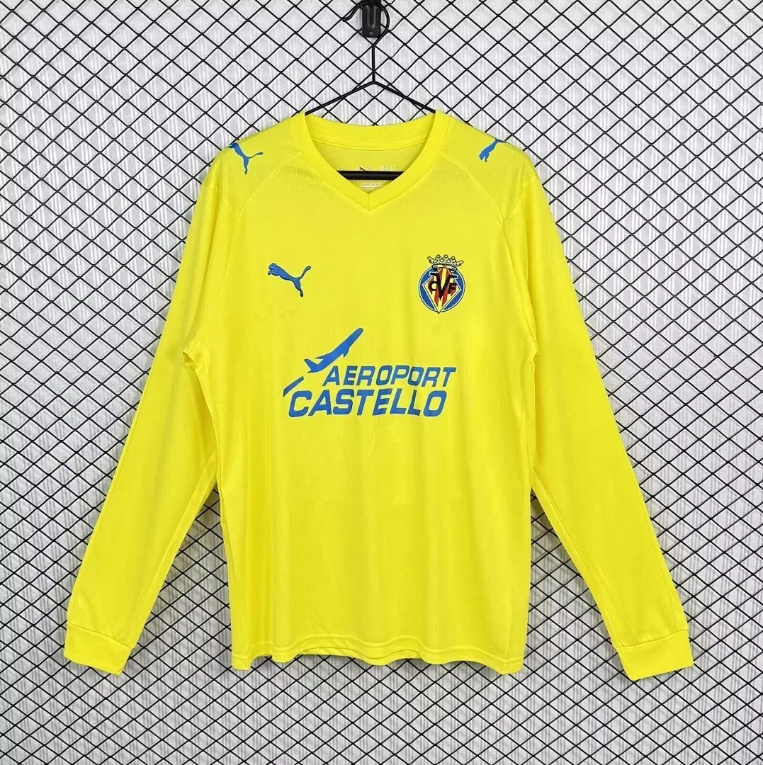 Villarreal 2008/09 Domicile Maillot Manches Longues