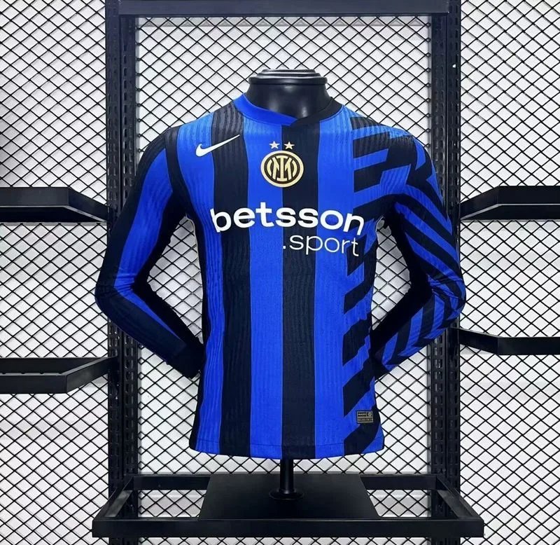 Inter Milan 2024/25 Home Shirt Long Sleeve Player Version — 2