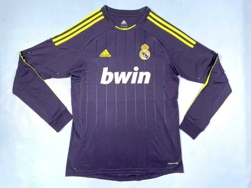 Real Madrid 2012/13 Away Shirt Long Sleeve Blue — 2