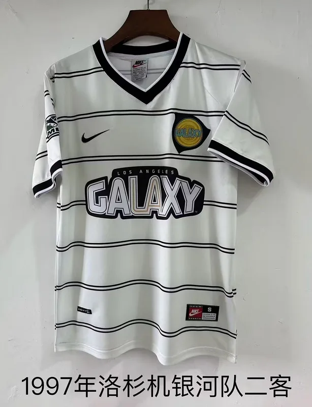 LA Galaxy 1997 Third Shirt White — 2