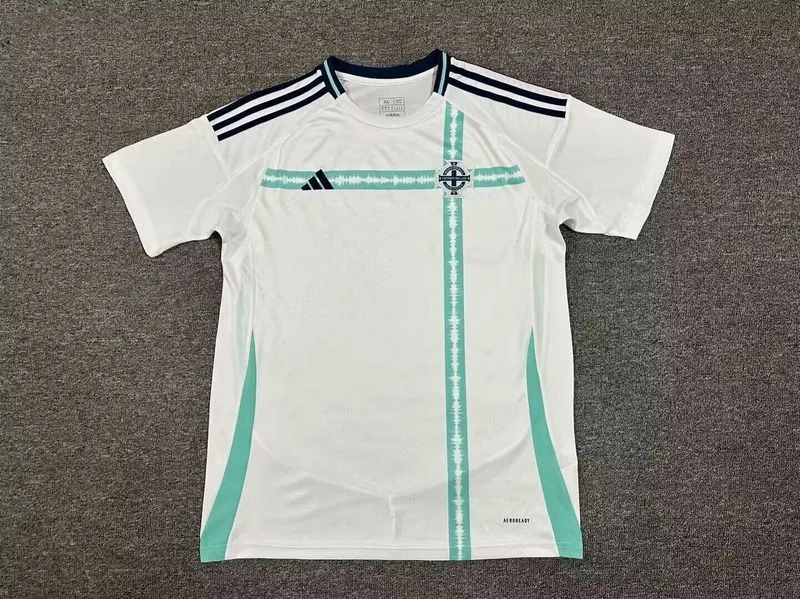 Northern Ireland 2024 Away Shirt Short Sleeve White — 2