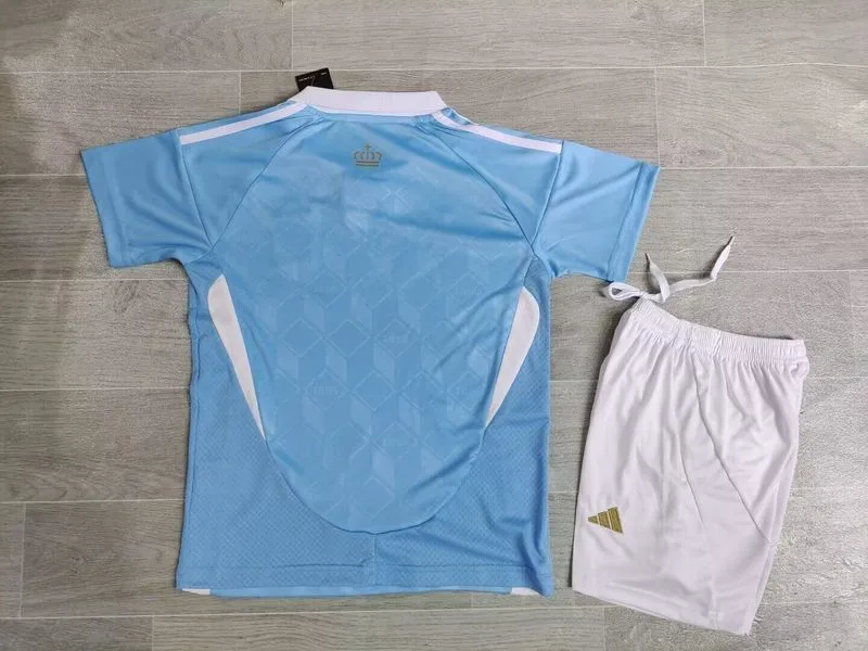 Belgium 2024 Away Kids Kit Blue — 1