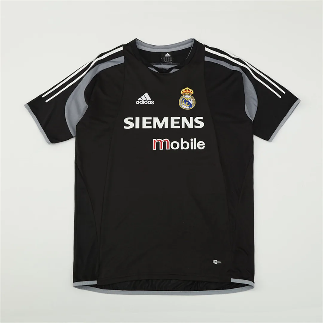 Real Madrid 2004/05 Training Shirt Black — 2