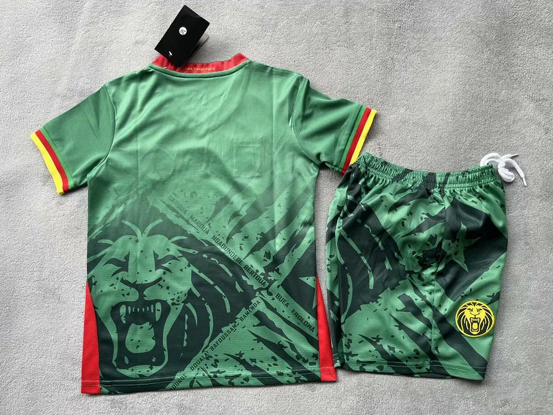 Cameroon 2025/26 Home Kids Kit Green — 2