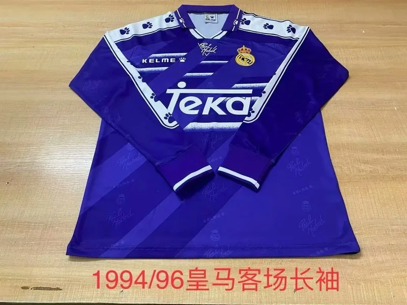 Real Madrid 1994/96 Away Shirt Long Sleeve