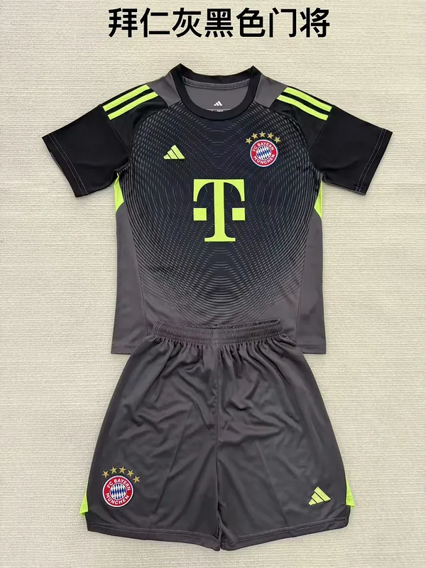 Bayern Munich 2025/26 Goalkeeper Kids Kit — 1