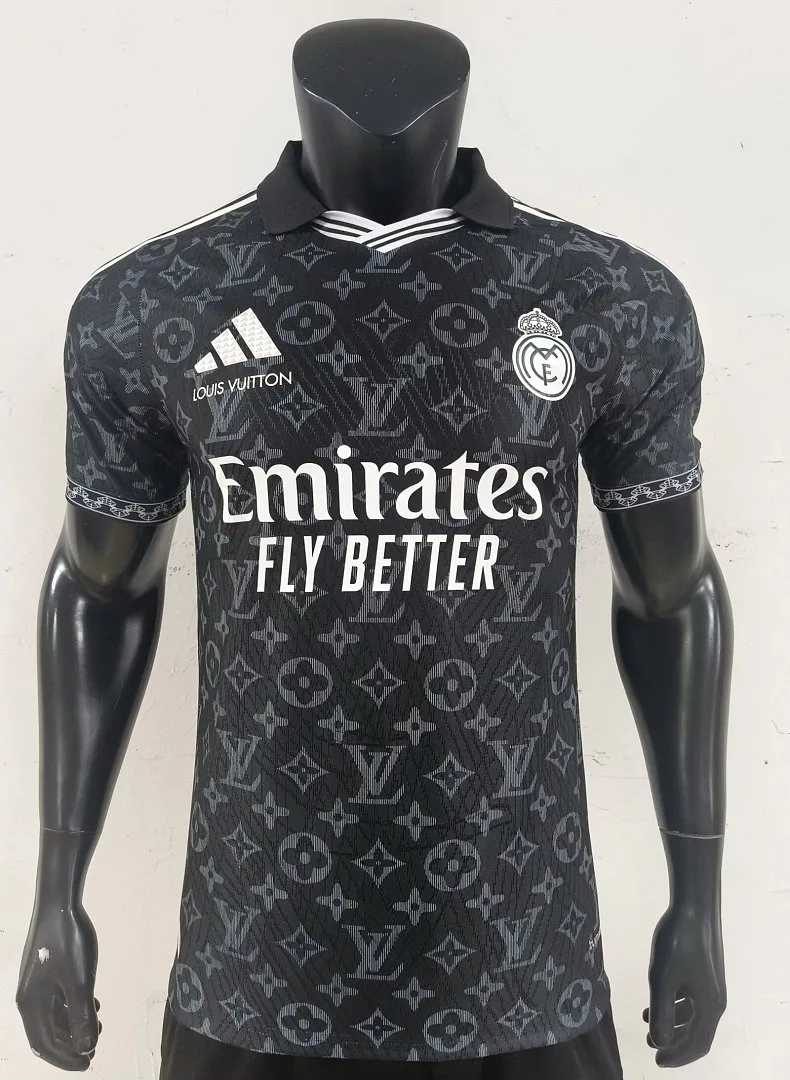 Real Madrid Shirt Player Version Black — 2