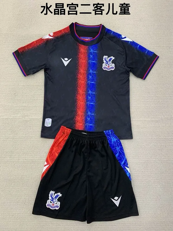 Crystal Palace 2024/25 Third Kids Kit Black — 2