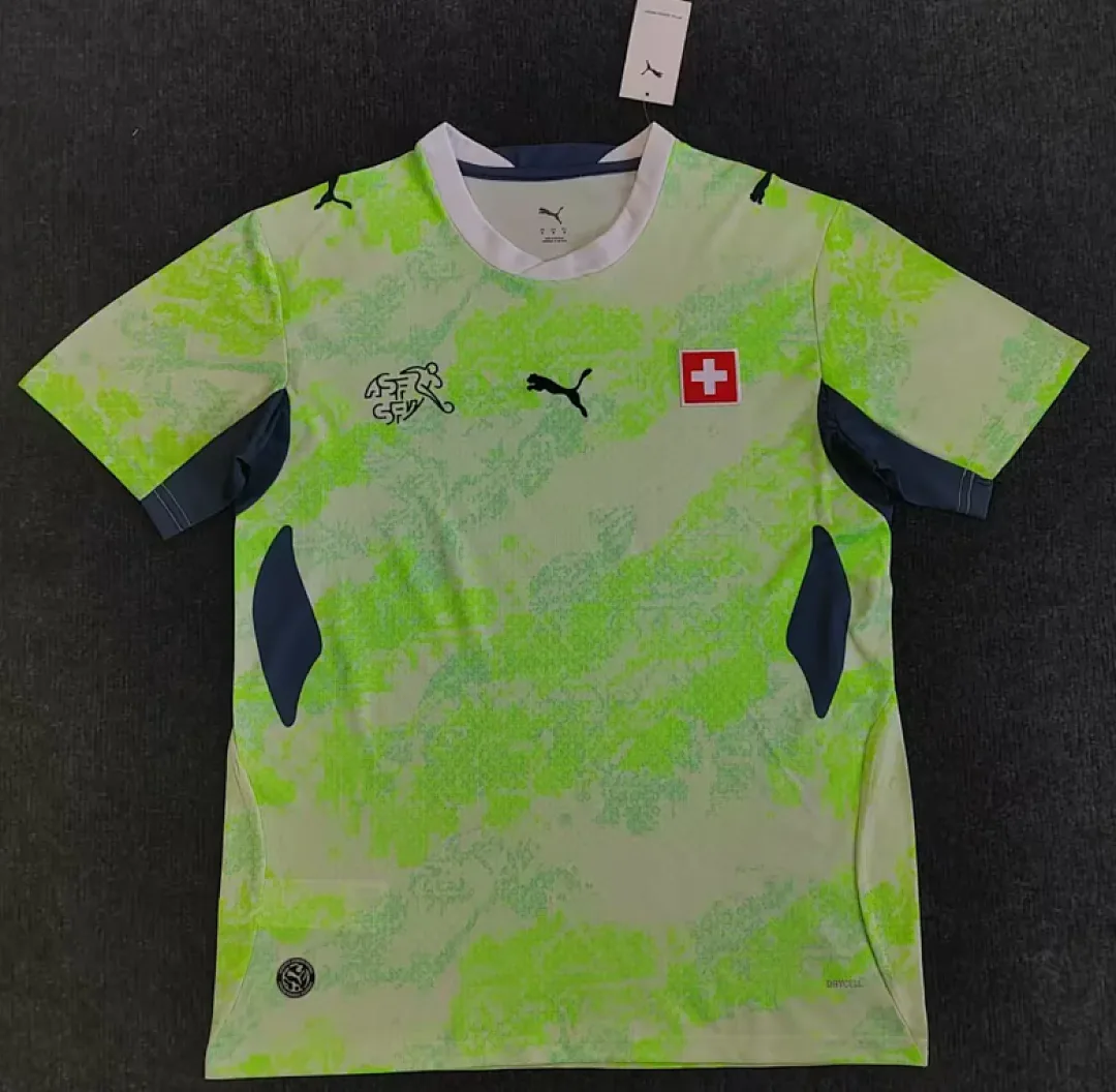 Switzerland 2025/26 Away Shirt Green