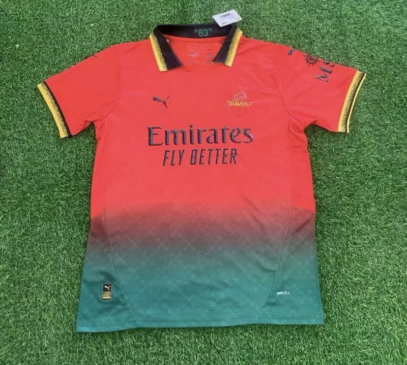 AC Milan Shirt Red X Offwhite