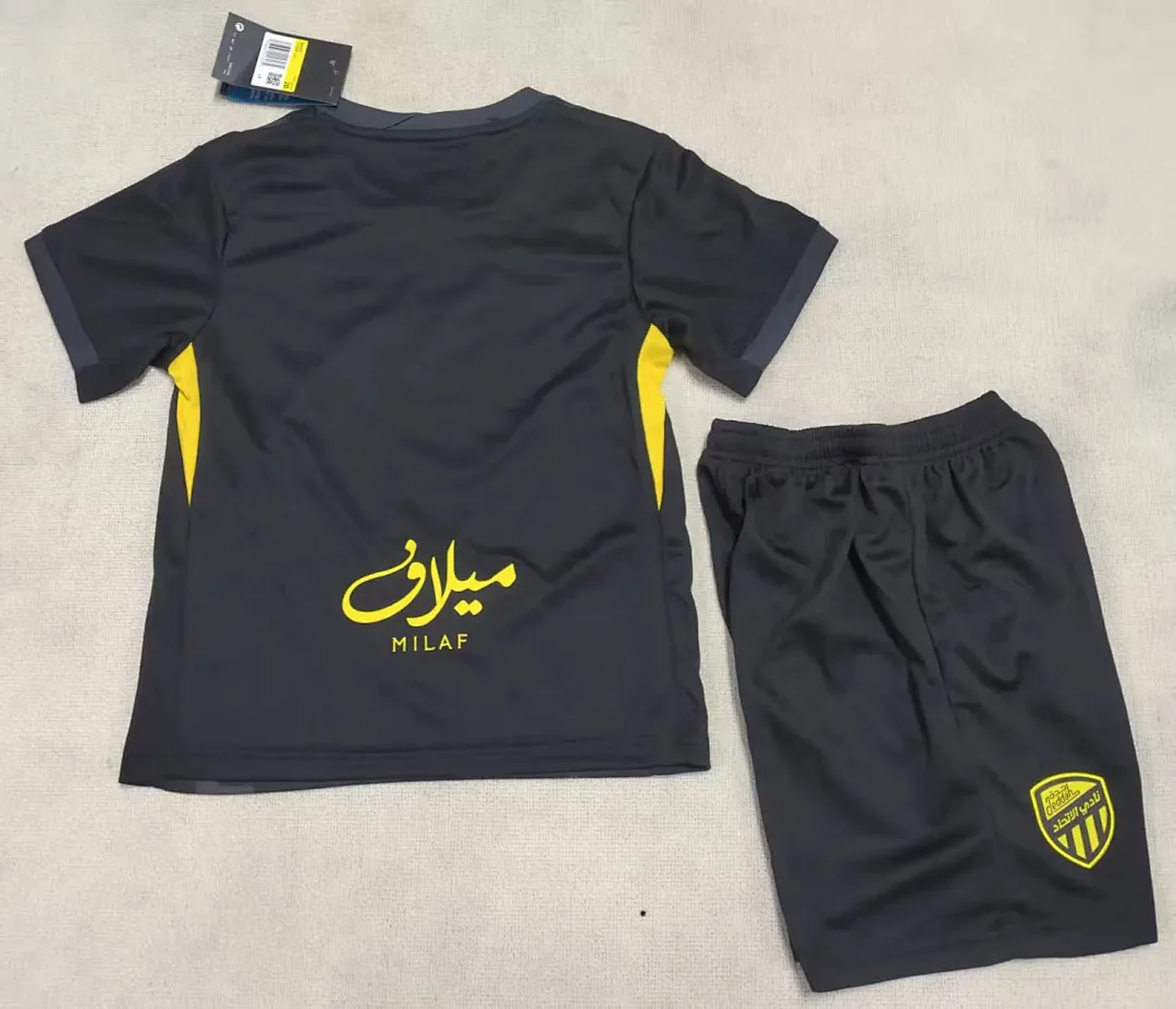 Al Ittihad 2025/26 Third Kids Kit — 2