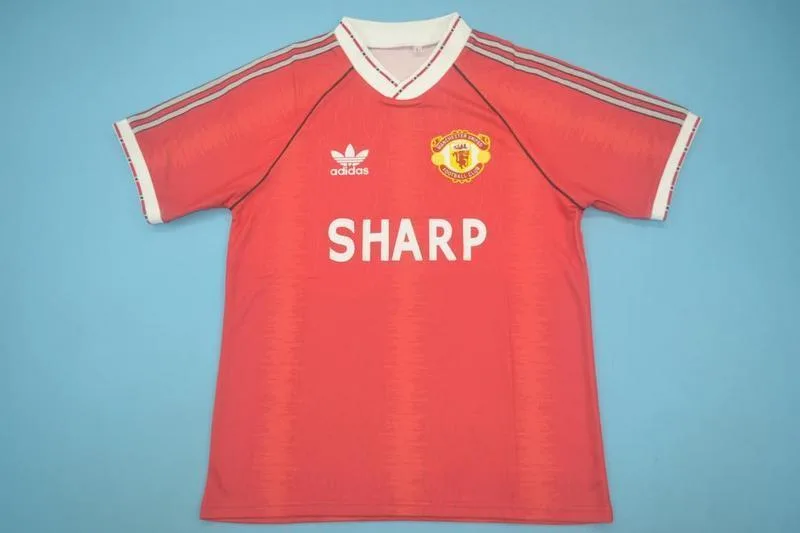 Manchester United 1990/92 Domicile Maillot — 2