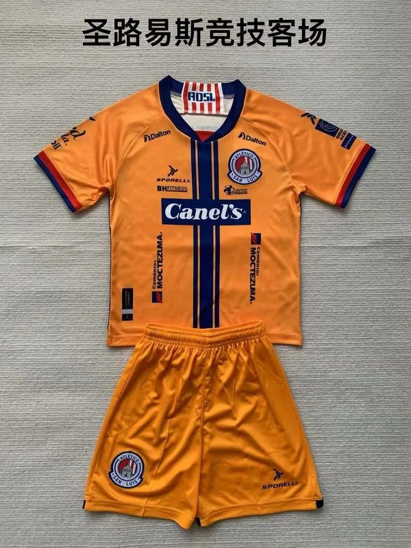 Atlético San Luis 2023/24 Away Kids Kit — 2
