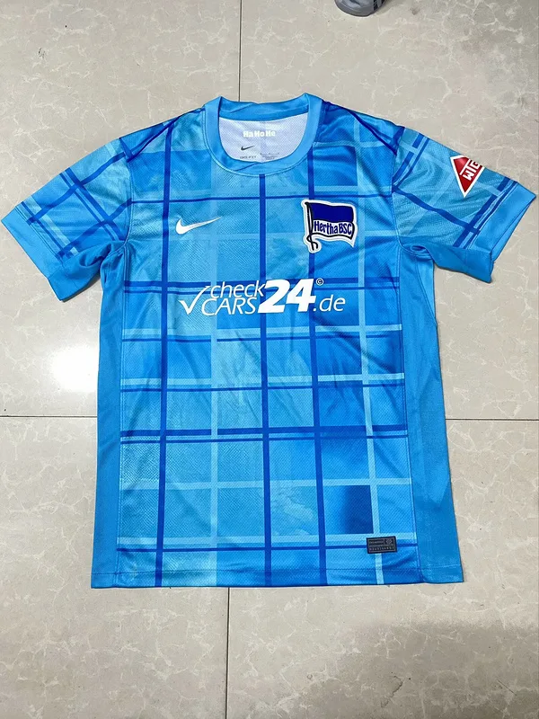 Hertha BSC 2024/25 Cuarta Equipación Camiseta Manga Corta Blue — 2
