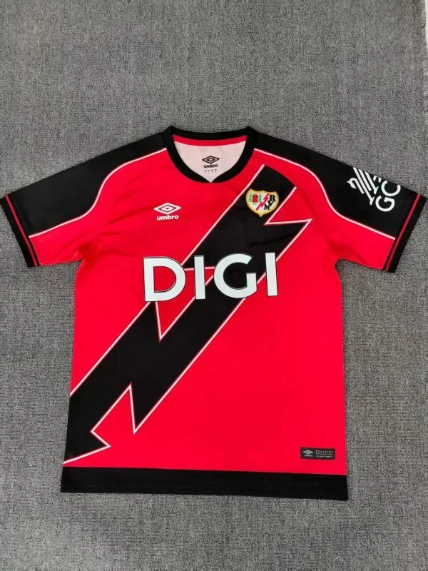 Rayo Vallecano 2025/26 Away Shirt Short Sleeve Red
