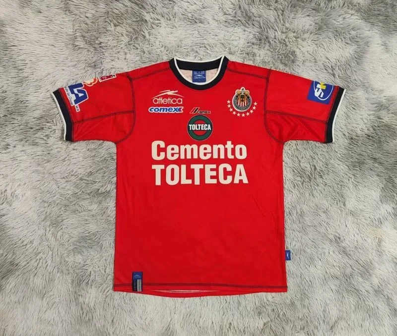 Chivas Guadalajara 2002/03 Away Shirt Red — 2