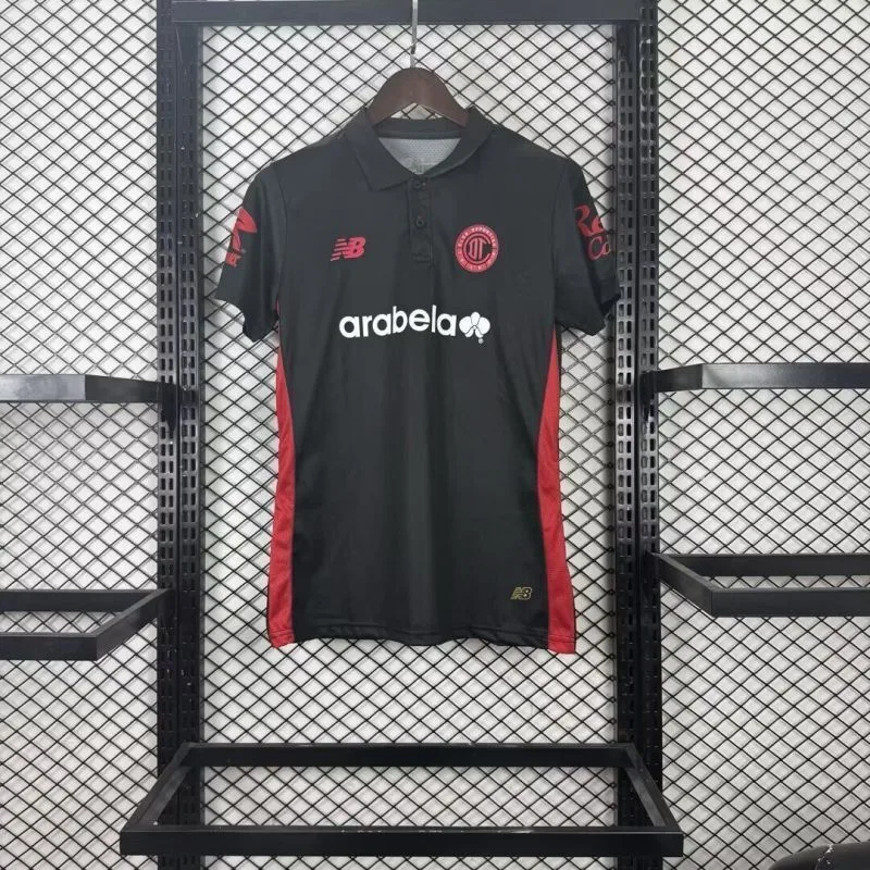 Toluca 2025/26 Third Women's Shirt Black — 2