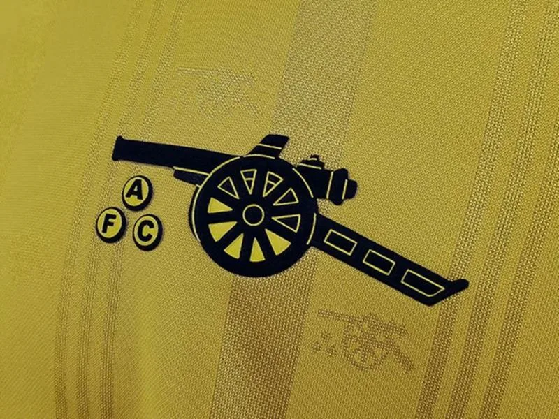 Arsenal 1986/87 Extérieur Maillot Yellow