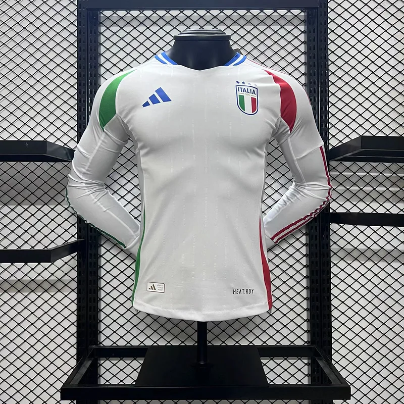 Italy 2024/25 Away Shirt Long Sleeve Player Version