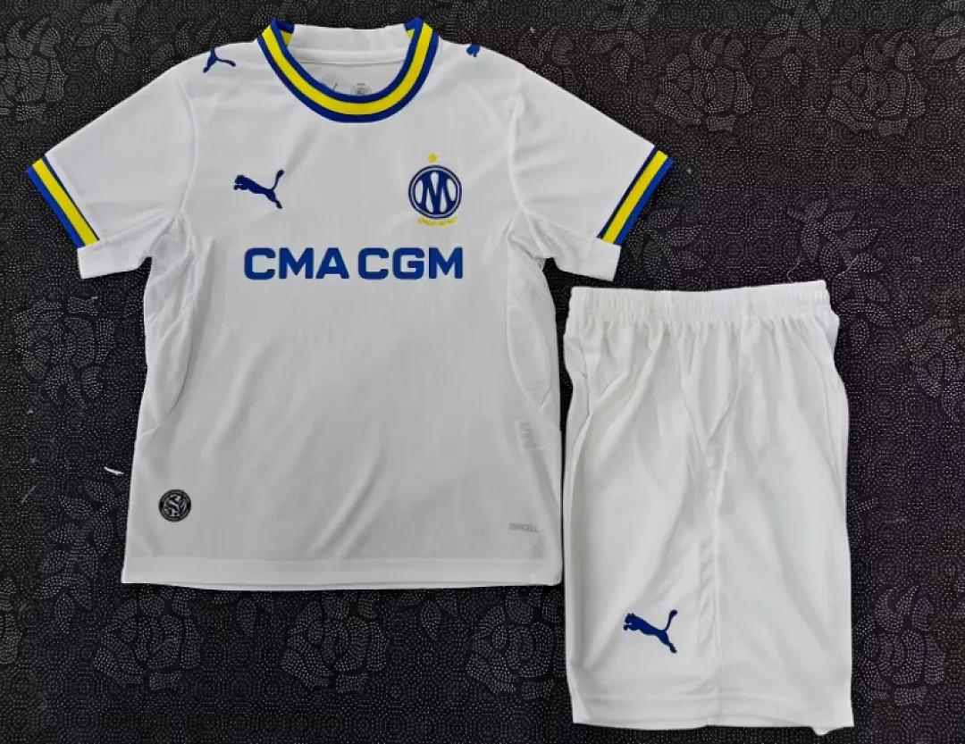 Marseille 2026/27 Home Kids Kit — 2