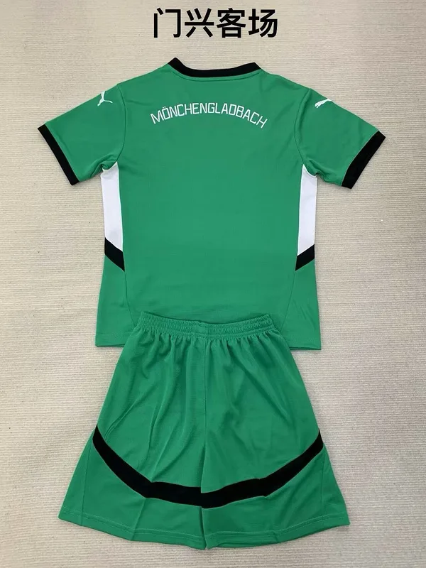 Borussia Mönchengladbach 2024/25 Extérieur Ensemble Enfant Green