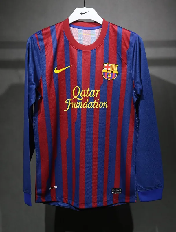 Barcelona 2011/12 Home Shirt Long Sleeve Player Version — 1