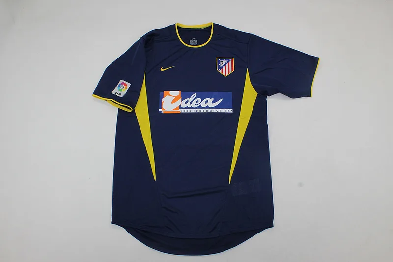 Atlético Madrid 2002/03 Away Shirt Blue