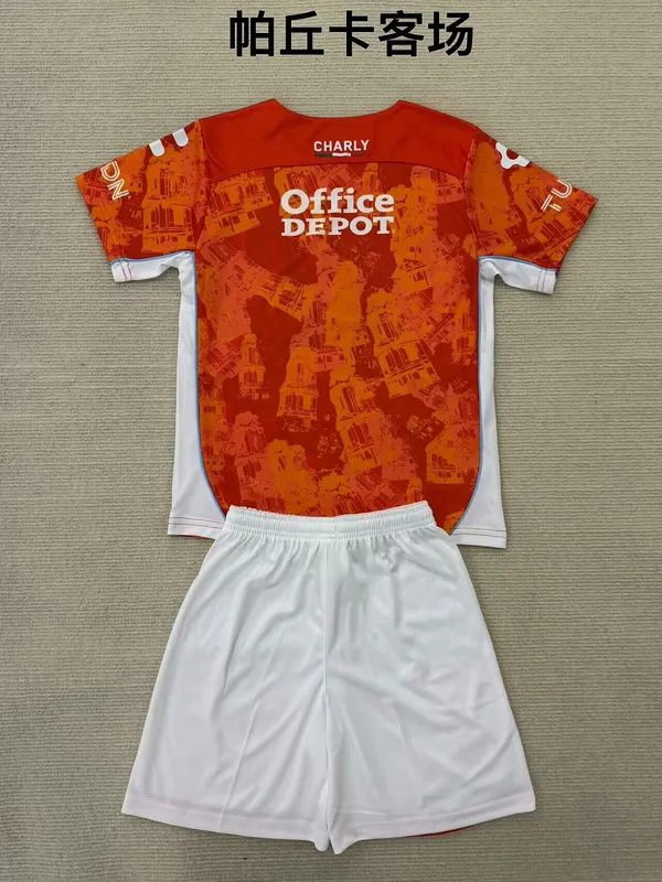 Pachuca 2024/25 Extérieur Ensemble Enfant Orange — 2